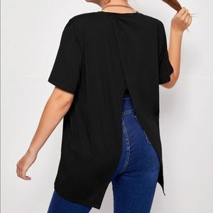Split back tee